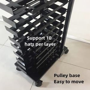 Espositore Personalizzato per Cappelli da Baseball, Multistrato, per Cappelli Sportivi, Bucket, Fitted, in Paglia, con Supporto in Metallo Stile Trucker - Product Image 6