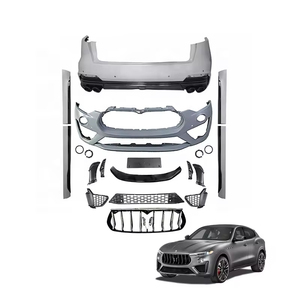 Parachoques de estiramiento facial de alta calidad, parachoques delantero y trasero, falda lateral, Kit de carrocería de labio delantero para Maserati <span class=keywords><strong>Levante</strong></span> Trofeo Bodykit - Product Image 1