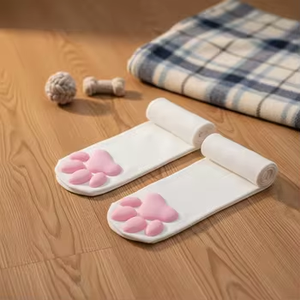 Chaussettes hautes en nylon antibactériennes à imprimé patte de <span class=keywords><strong>chat</strong></span>, motif animal, mignonnes, rembourrage en silicone, style anime - Product Image 3