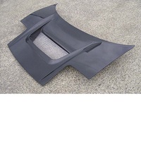 Nouveau capot en fibre de carbone pour Acura NSX 2002-2005 NSX-R NA2, couvercle avant ventilé noir, fixation par boulons, ajustement OEM vertical.