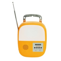 Panel Solar de 12W, Sistema de Energía para Uso Doméstico con Radio FM y Función Bluetooth