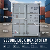 Conteneur maritime 40 pieds HC à ouverture latérale personnalisable pour le stockage de marchandises surdimensionnées – Conteneur d'expédition 40HC à ouverture latérale