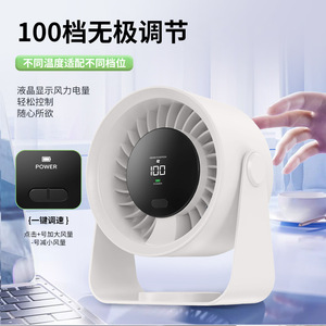 Ventilateur de circulation Ice Sensation, réglable à 720 degrés, 100 niveaux de vitesse, flux d'air 3D, montable sur bureau ou mur - Product Image 3