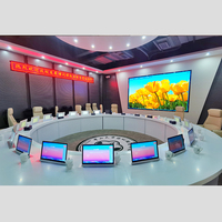 Système de Conférence Sans Papier à Écran LCD Escamotable et Microphone de Bureau Personnalisé de Haute Qualité pour Équipement de Bureau