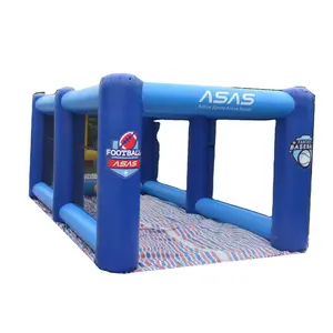 Nuevo diseño de alta calidad inflable rugby meta de béisbol jaula de bateo de juego para la venta