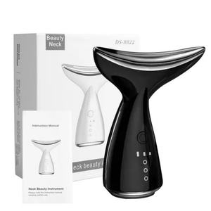 Masseur facial et du cou pour le soin de la peau, masseur électrique pour le visage et le cou avec chaleur, 3 modes pour les rides, masseur facial - Product Image 1