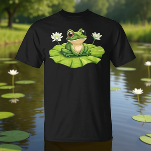 Maglietta premium Kawaii Frog Lily Pad - Product Image 3