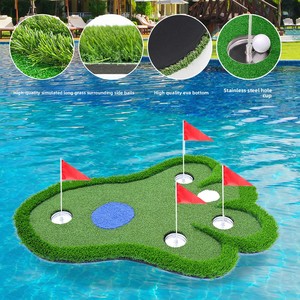 Nhà máy có nguồn gốc mini CAT Claw nổi golf màu xanh lá cây ngoài trời nước hồ bơi vui vẻ thực hành <span class=keywords><strong>Mat</strong></span> nguồn cho Golf đào tạo AIDS - Product Image 1