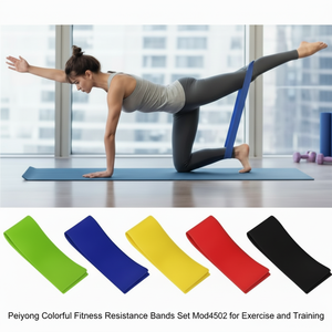 Juego de Bandas de Resistencia Coloridas Peiyong Modelo 4502 para Ejercicio y Entrenamiento - Product Image 3