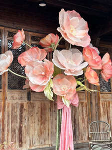 Flor Gigante L-139, Flor de Amapola Gigante de Simulación para Decoración Interior y Exterior, Decoración para Hogares y Hoteles - Product Image 4
