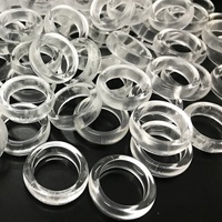 بيع بالجملة خواتم الأحجار الكريمة الكريستال خواتم الحجر الطبيعي خواتم الكوارتز واضحة للرجال والنساء