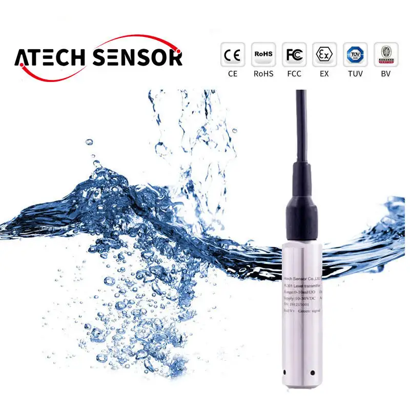 Fornitori di sensori di livello dell'acqua del serbatoio idrostatico sommergibile 4-20mA sensore di livello dell'acqua RS485 per pompe sommergibili