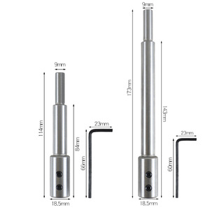 Metal Drill Bit Extension Rod 173mm 9mm Shank With 3mm Wrench For Drilling - Product Image 1