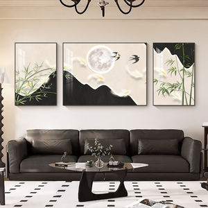 Décor à la maison paysage abstrait Art moderne animaux photos salon décoration cristal porcelaine peinture bureau déco - Product Image 2