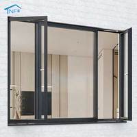 Mosquitera Moderna de Aleación de Aluminio de Alta Resistencia NF, Templada para un Aire Fresco Óptimo, Ventanas Abatibles Laterales con Aislamiento Térmico
