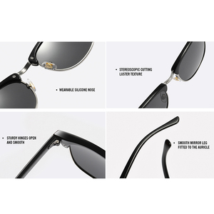 Lunettes de <span class=keywords><strong>soleil</strong></span> polarisées rétro tendance pour hommes et femmes, personnalisables avec logo, idéales pour les voyages - Product Image 6
