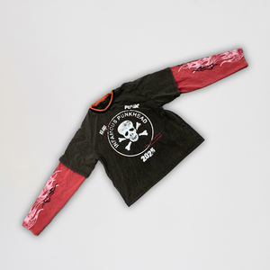 Stile Streetwear personalizzato in stile 100% dei pesi massimi in cotone Vintage con pietra lavata a strati t-shirt manica lunga da <span class=keywords><strong>uomo</strong></span> - Product Image 4