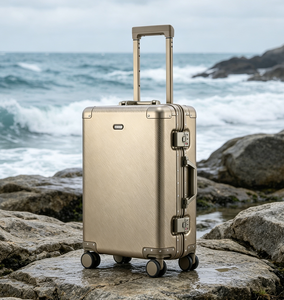 Valise à roulettes 360° en alliage aluminium-magnésium fabriquée en Chine, avec serrure TSA, 20 pouces, pour les voyageurs d'affaires élégants - Product Image 1