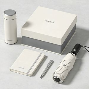 Promotion Customizable Logo Modern PU Leather Notebook Metal Pen <b>USB</b> <b>Drive</b> Portable Power Bank Thermos Keychain Office Gift Set - Product Image 1