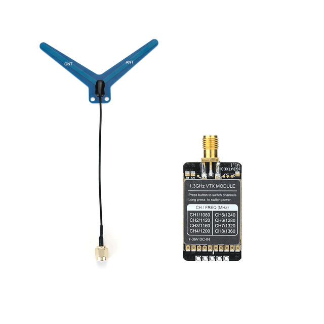Wholesale RUSHFPV 1.3GHz Video Transmitter 1.3GHz Analog Video Receiver Module VTX/RX/VRX NOTCH FILTER RC FPV Long Range