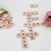 2023 bois éducatif Puzzle ensemble sort apprentissage mathématiques numéro mots orthographe lecture cartes Flash lettre correspondant jouets éducatifs