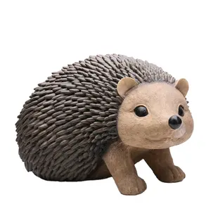 Hedgehog Figurine Handmade Animal Decoration Resin Hedgehog Statue