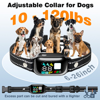 Collar de Adiestramiento para Perros Recargable con Control Remoto y Pantalla Digital, Resistente al Agua IP67, Correa de Nailon Reflectante Ajustable para Exteriores