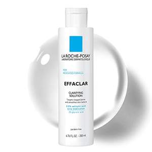 La Roche-Posay Effaclar Solución Clarificante, Tónico para el Acné con Ácido Salicílico y Ácido Glicólico, Tónico Refinador de Poros para Piel Grasa - Product Image 1