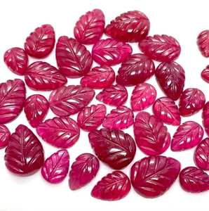 หินแก้วธรรมชาติแบบเม็ดสำหรับทำเครื่องประดับ พร้อมลวดลายแกะสลักใบไม้และดอกไม้ จาก SD - Product Image 2