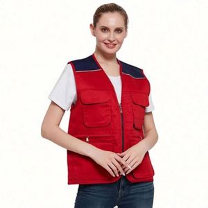 Gilet de travail multi-poches pour homme, de haute qualité, personnalisé, pour le camping, la pêche à la mouche, vêtement d'extérieur d'été, imperméable - Product Image 2