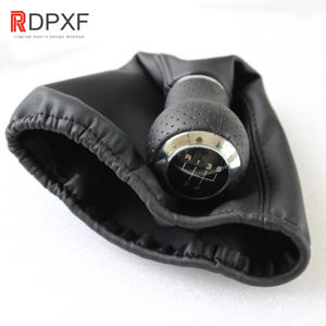 Poignée de levier de vitesses manuelle 6 vitesses en cuir PU avec soufflet pour <span class=keywords><strong>Audi</strong></span> A4 S4 B8 8K/ A5 8T/ <span class=keywords><strong>Q5</strong></span> 07-15 S-Line - Product Image 2