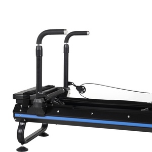 Reformer per <span class=keywords><strong>Pilates</strong></span> Aerobico con Strisce Blu per Centri Fitness, Allenamento Cardio e Core per Lezioni di Gruppo - Product Image 5