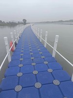 Système de pont flottant modulaire en HDPE pour quai de marina, passerelle flottante et loisirs nautiques