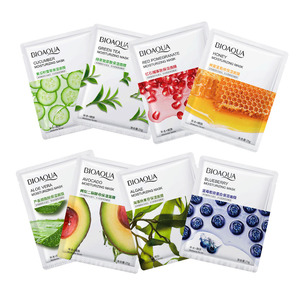 BIOAQUA Masques Faciaux Marque Privée, Masque Visage Hydratant en Soie aux Extraits Naturels de Plantes et Fruits pour Soins de la Peau - Product Image 1