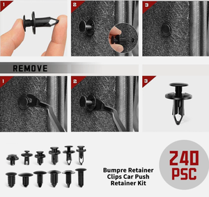 Klip Tipe Propulsion untuk Mobil, Nylon/Pom/PP, Penjepit Trim Plafon Atas, Penahan Dorong, Pengikat Bumper - Product Image 3