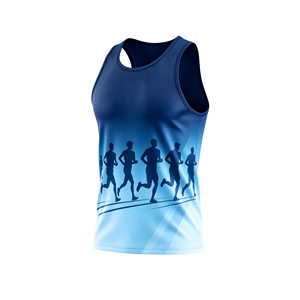 Nueva Llegada, Chaleco Deportivo 100% Poliéster, Camiseta de Running Personalizada para Hombre, Transpirable, de Secado Rápido, Sublimada - Product Image 1