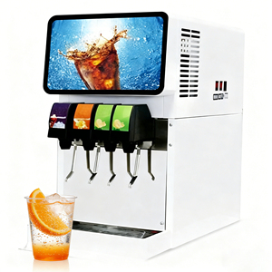 Distributeur de boissons efficace, distributeur de boissons 500W, refroidit en acier inoxydable, 50 kg, 4 vannes, <span class=keywords><strong>fontaine</strong></span> à soda automatique pour la restauration - Product Image 1