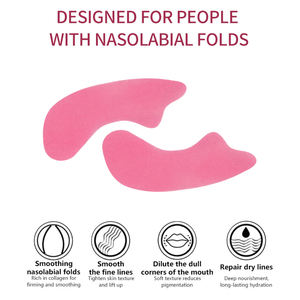 Patchs anti-rides pour le visage à base de rétinol et de vitamine C, à base de plantes, pour lifter et raffermir les plis nasogéniens, les rides du sourire, marque privée - Product Image 5