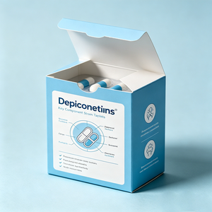 Scatola per Integratori con Logo Personalizzato, Confezione in Cartone con Laminazione Opaca per Capsule Vitaminiche - Product Image 4