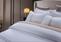 Ensemble de literie de chambre à coucher 100% coton, drap de lit de couleur blanche, taille unique en percale