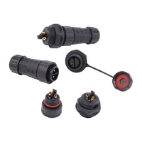 Panneaux d'éclairage extérieur 2 ~ 8Pin câble électrique Plgu M25 assemblage à vis connecteur de montage sur panneau prise mâle femelle IP68