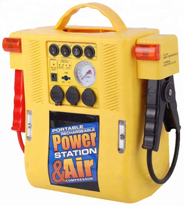 เครื่องจั๊มพ์สตาร์ทรถยนต์ 12V รุ่นใหม่ สถานีพลังงานอเนกประสงค์ 5 in 1 ชุดอุปกรณ์ฉุกเฉินสำหรับยานยนต์หนัก ชุดจั๊มพ์สตาร์ทรถบรรทุก 17000mAh 900A พีค - Product Image 1