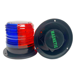 Năng lượng mặt trời-powered Trắng ABS nhựa an toàn giao thông nhấp nháy ánh sáng gắn trên xe với nam châm mạnh mẽ Trần roadblock cảnh báo ánh sáng - Product Image 3