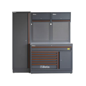 Beta C45PRO 2.0 EX <b>workshop</b> furniture 1960x645x2000mm steel top and <b>storage</b> compartment - Product Image 1