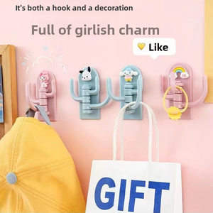 Heavy Duty Storage Hanger Punch-Free Hook Wall Sticker <strong>Funky</strong> Wall Hooks Kitchen Wall Organizer Bag Use Wall Hooks - Product Image 5