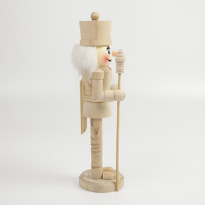 Giáng sinh bằng gỗ trang trí tự làm đồ chơi trẻ em không sơn <span class=keywords><strong>nutcracker</strong></span> lính - Product Image 3