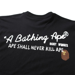 T-shirt à manches courtes en coton respirant avec imprimé tête de singe chic de style streetwear japonais - Product Image 4