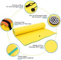 Alfombra plegable resistente a roturas, colchoneta flotante de espuma xpe para piscina, lago, oasis, al por mayor