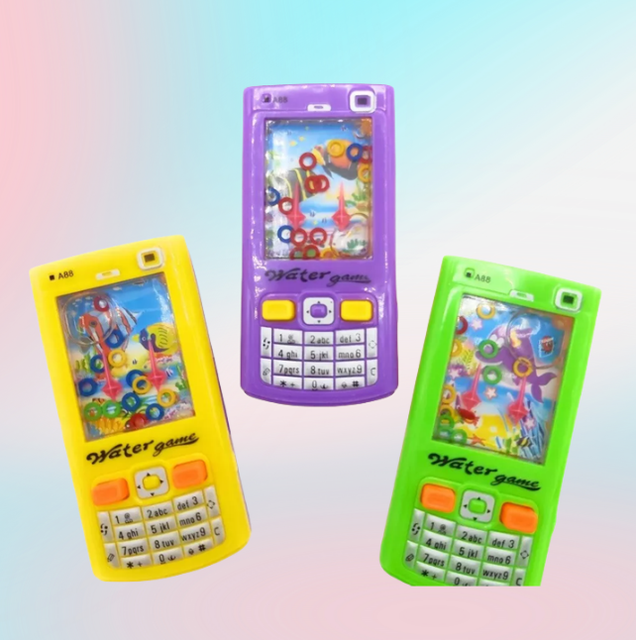 Handheld Water Ring Game Console Phone Shaped Machine Toys for Kids Retail Gifts CANDY TOYS  Kids Dulces De Juguete