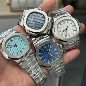 Pateks Montre automatique mécanique pour homme avec cadran lumineux, cristal saphir, bracelet en cuir, boîtier en métal, haute qualité, luxe, <span class=keywords><strong>Philippe</strong></span> - Product Image 1